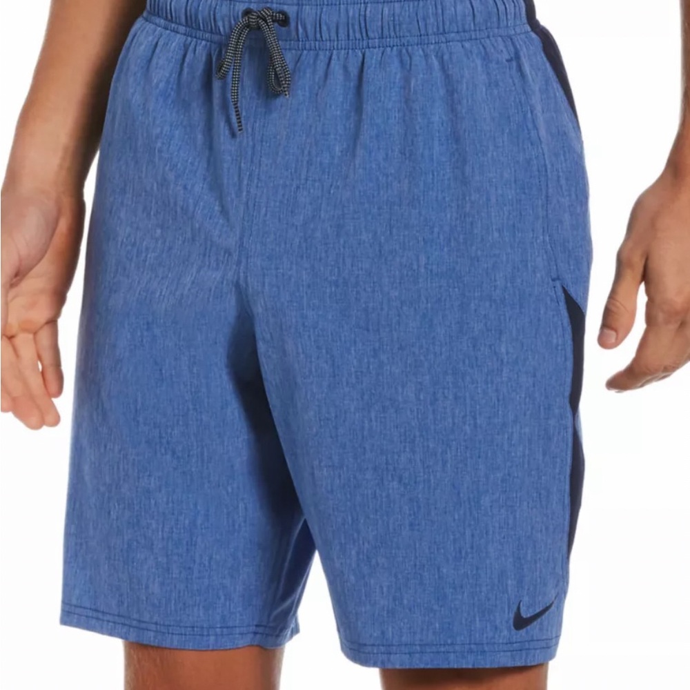 Nike Men’s Blue Shorts with Drawstring